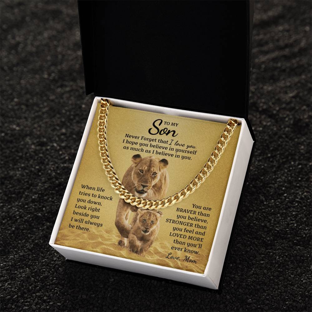 Perfect Gift For Son Cuban Link Chain