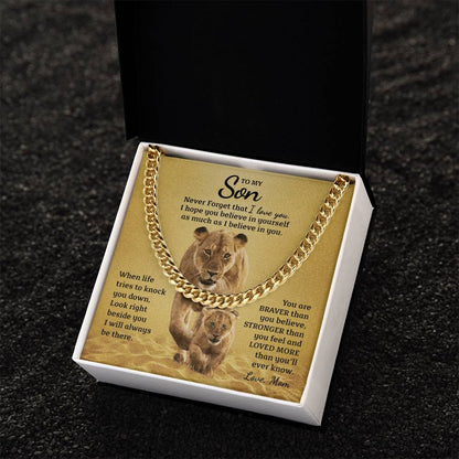 Perfect Gift For Son Cuban Link Chain