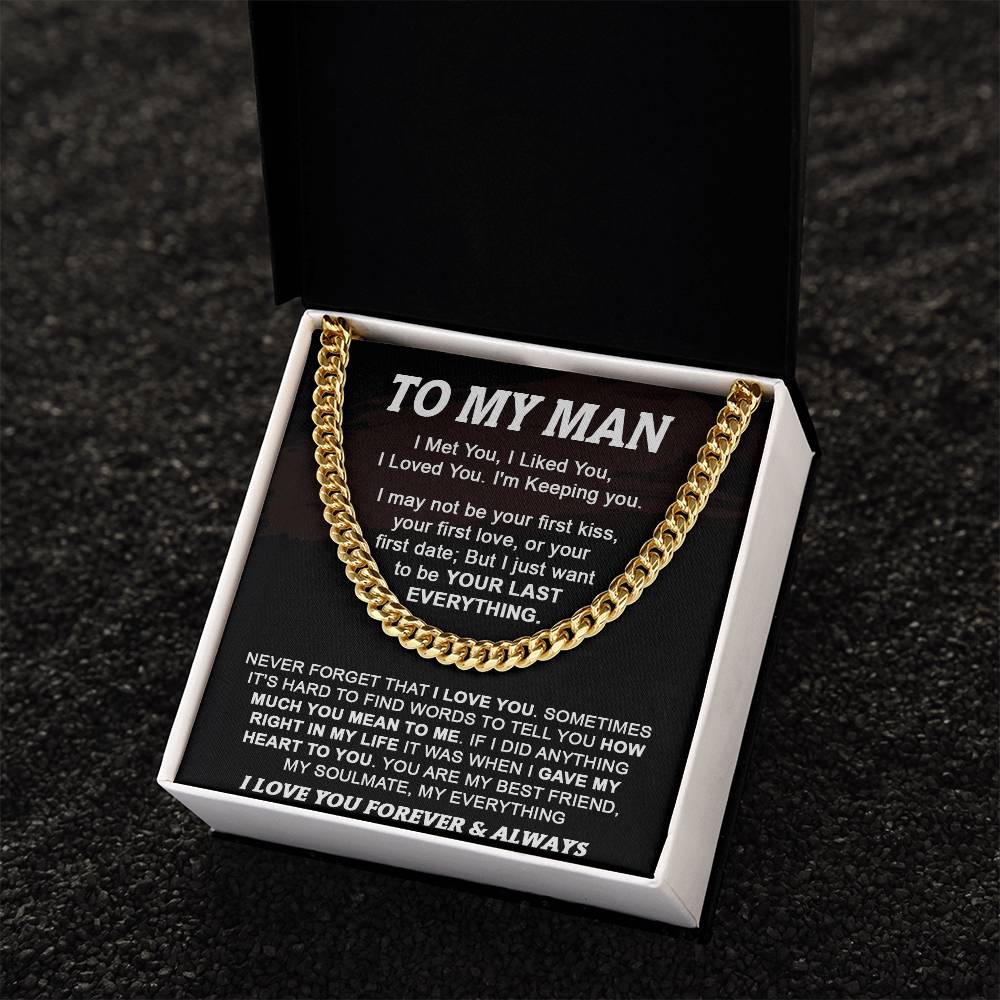 Gift For Your Man - How Much You Mean To Me - Cuban Cuban Link Chain