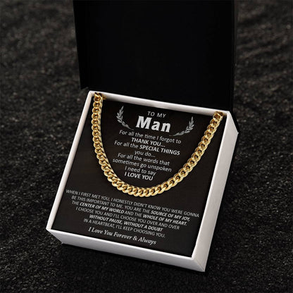 Gift For Your Man - Special Things - Cuban Cuban Link Chain