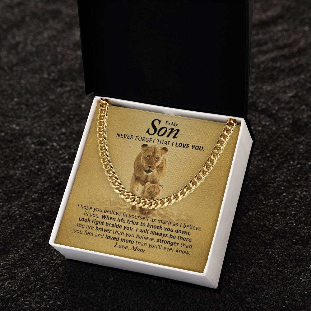 Perfect Gift For Son Cuban Link Chain