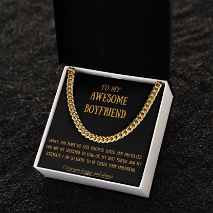 Awesome Boyfriend Cuban Link Chain