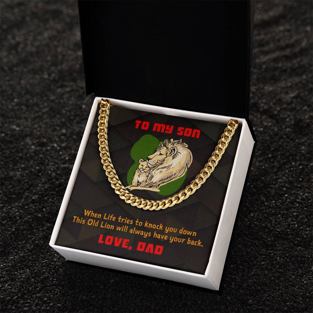 To My Son - Cuban Link Chain