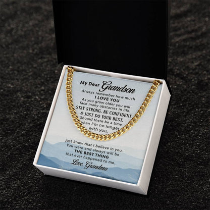 Gift For Grandson - Cuban Link Chain Necklace - Trending Now