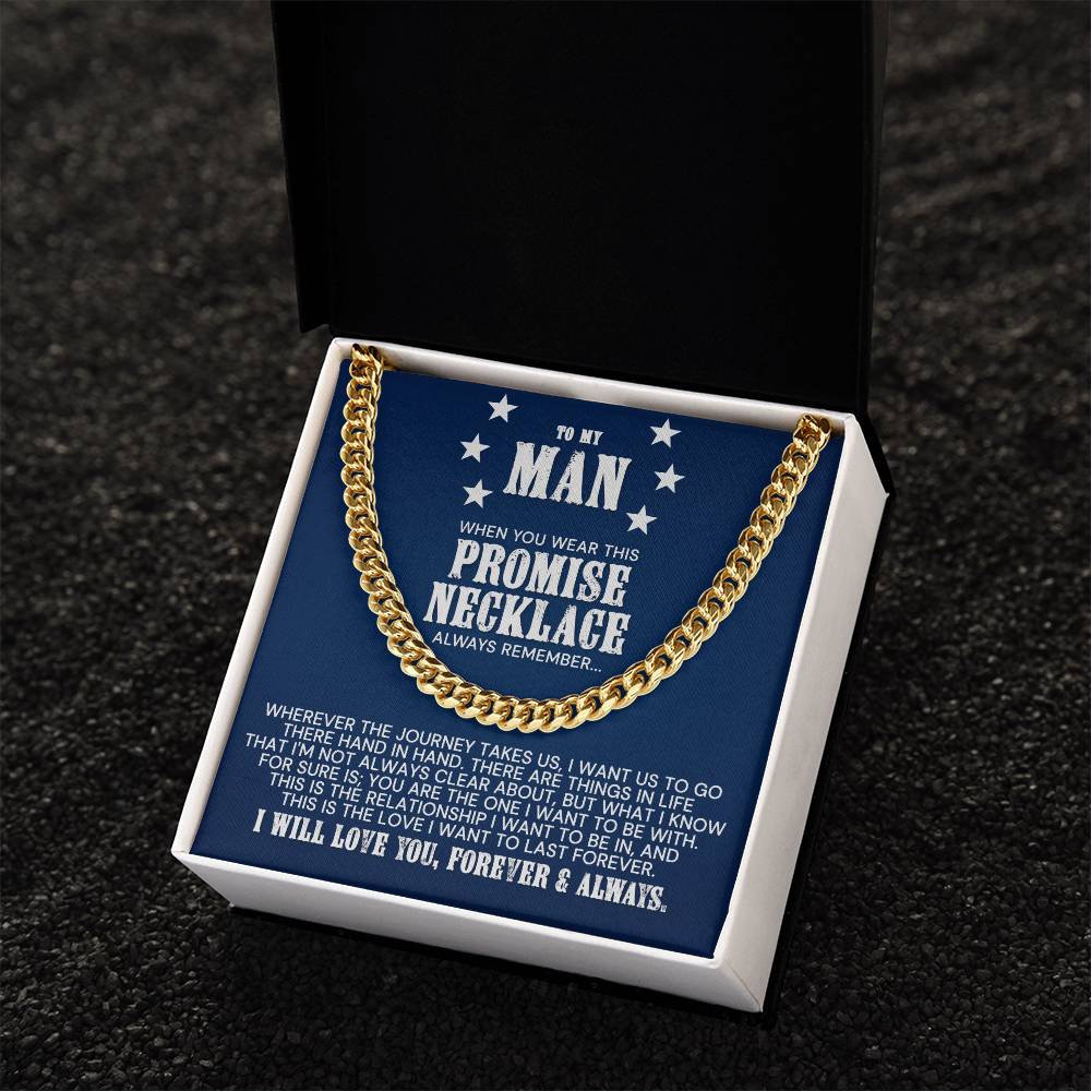 To My Man - Cuban Link Chain Necklace