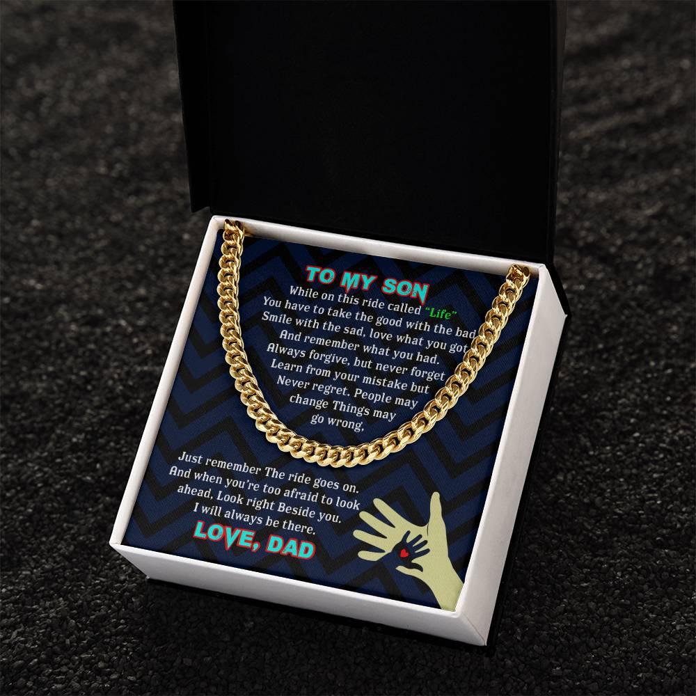 To My Son - Cuban Link Chain