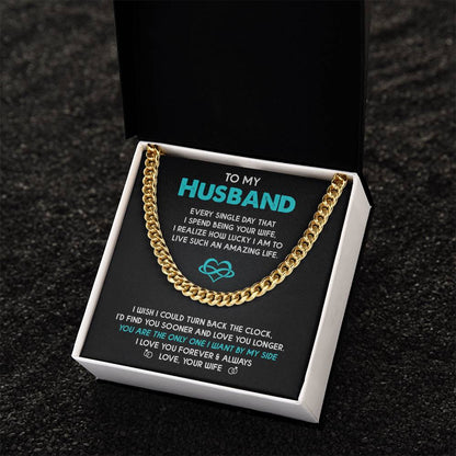 To My Husband Every Single Day That I Spend Being Your Wife Cuban Link Chain Gift