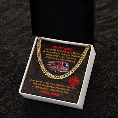 To My Son - Cuban Link Chain