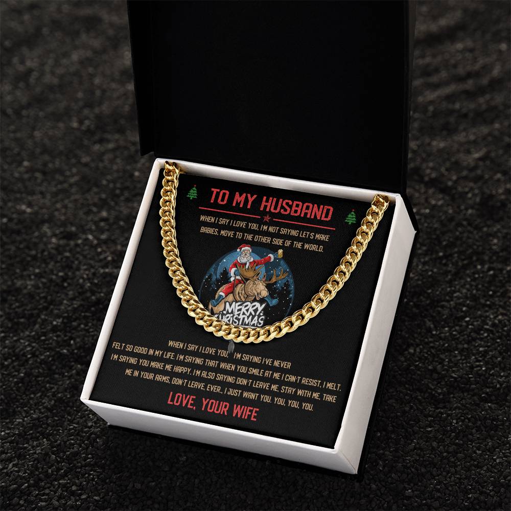 Perfect Christmas Gift For Husband Cuban Link Chain