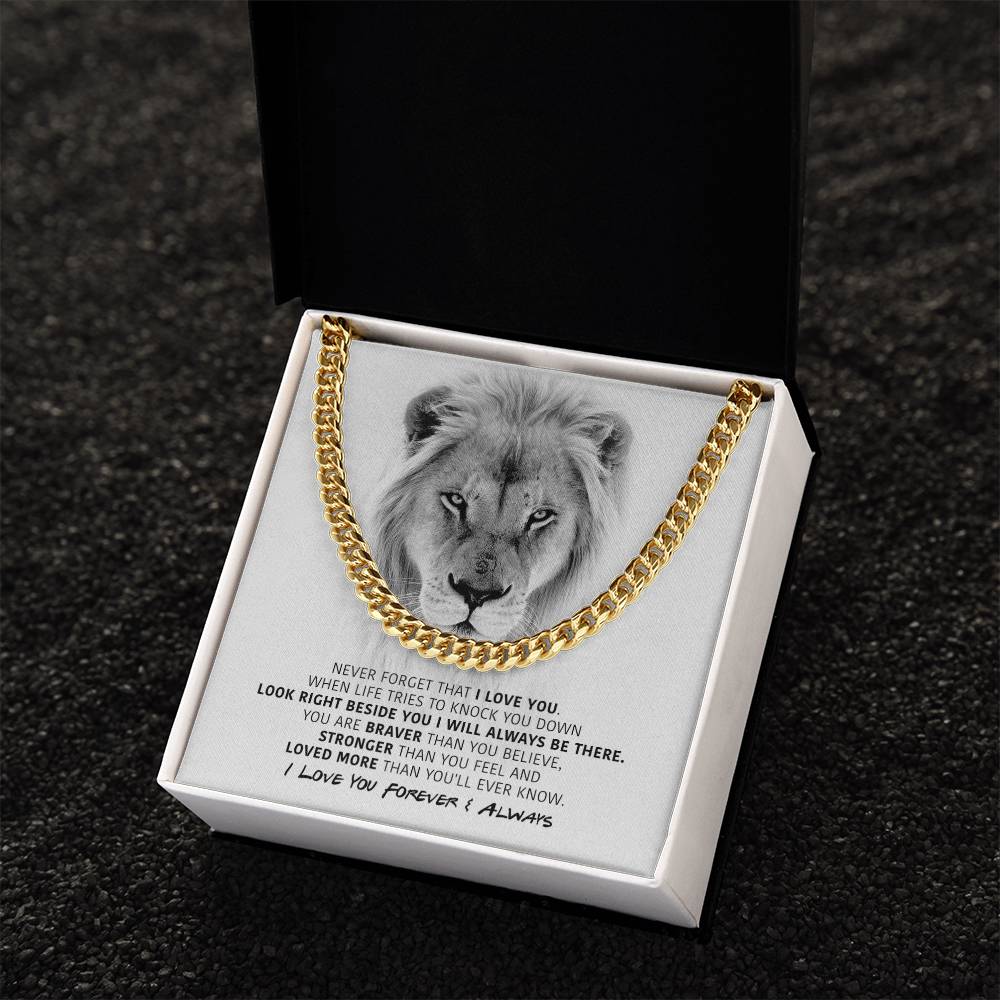 You Are Braver - Cuban Link Chain Necklace