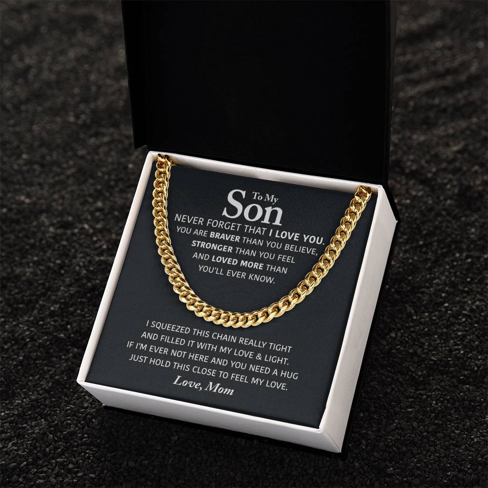 Perfect Gift For Son Cuban Link Chain