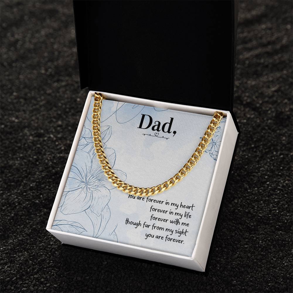 Love You Dad Cuban Link Chain