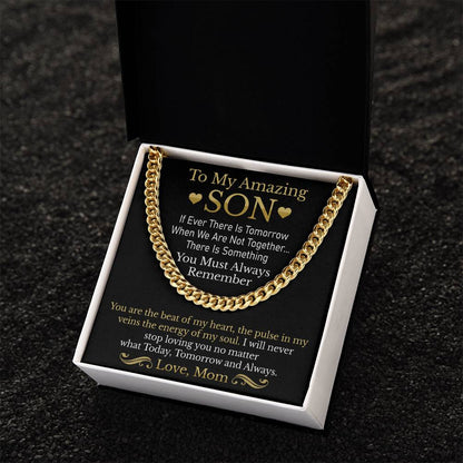 To My Amazing Son - Cuban Link Chain Necklace