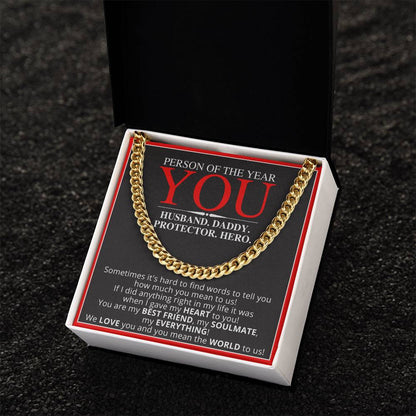 Person Of The Year - Gift For Husband Cuban Link Chain
