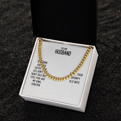 Cuban Link Chain For Husband. Chain Necklace Anniversary Gift For Husband Birthday Gift For Man Gift For Men Chain For