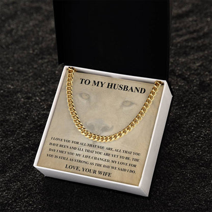 Husband Fathers Day Gift Silver Cuban Link Chain For Men Husband Birthday Gift Anniversary Gift For Husband From Wife