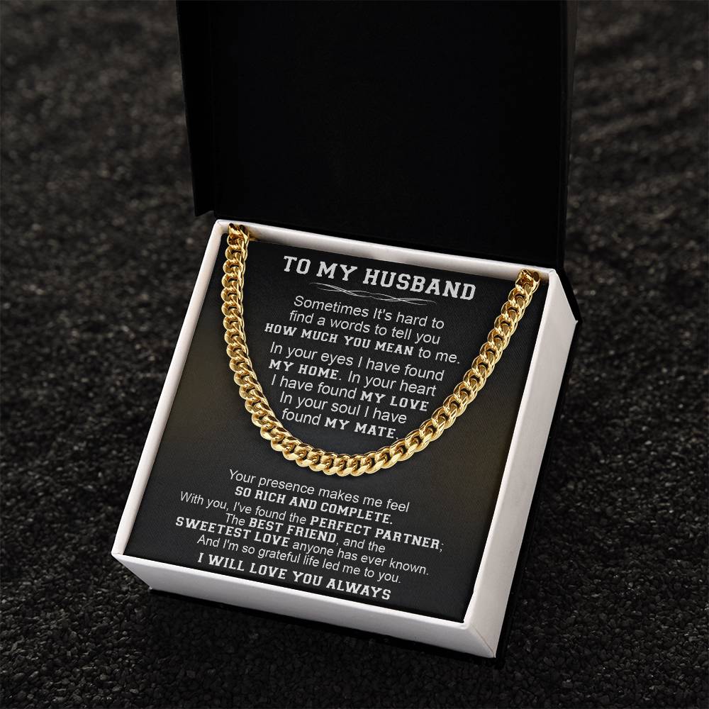 Gift For Husband - The Perfect Partner - Cuban Link Cuban Link Chain