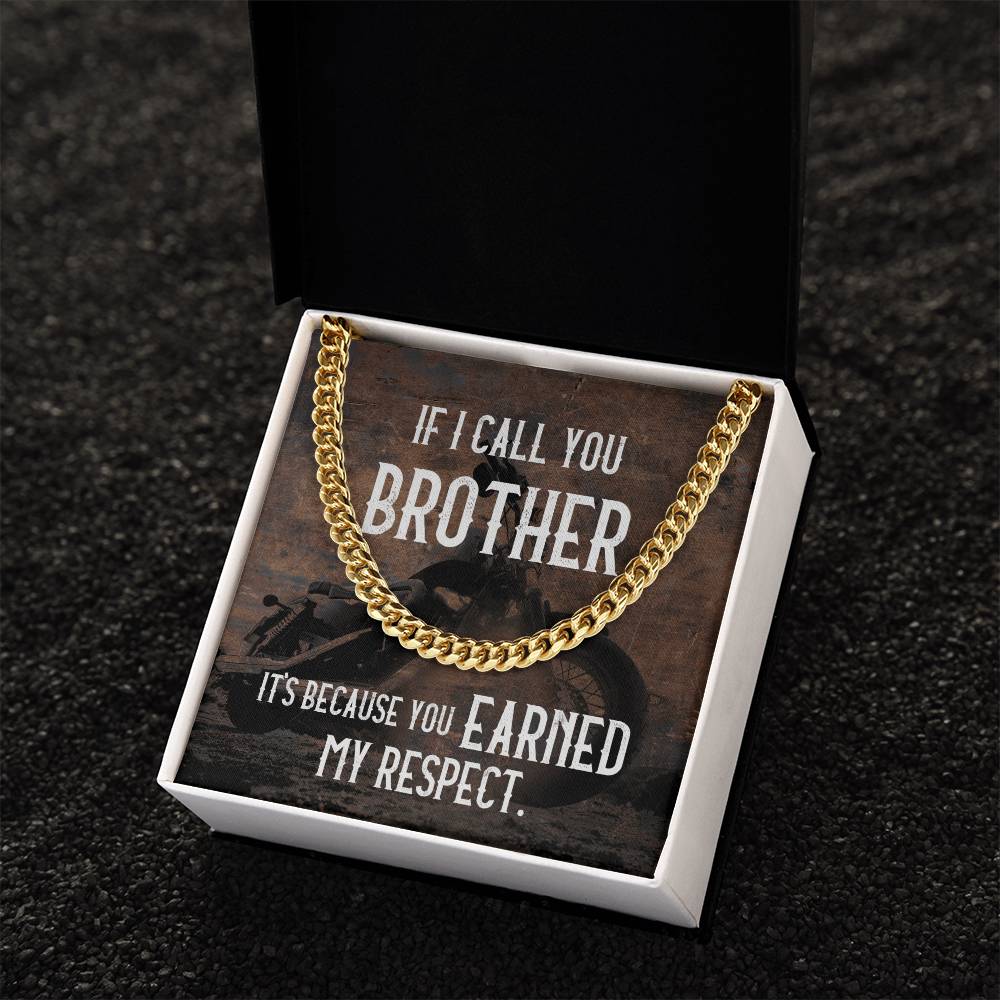 Cuban Chain Necklace For Men Gift For Fellow Biker Motorcycle Rider Gift Necklace Cuban Link Chain Necklace