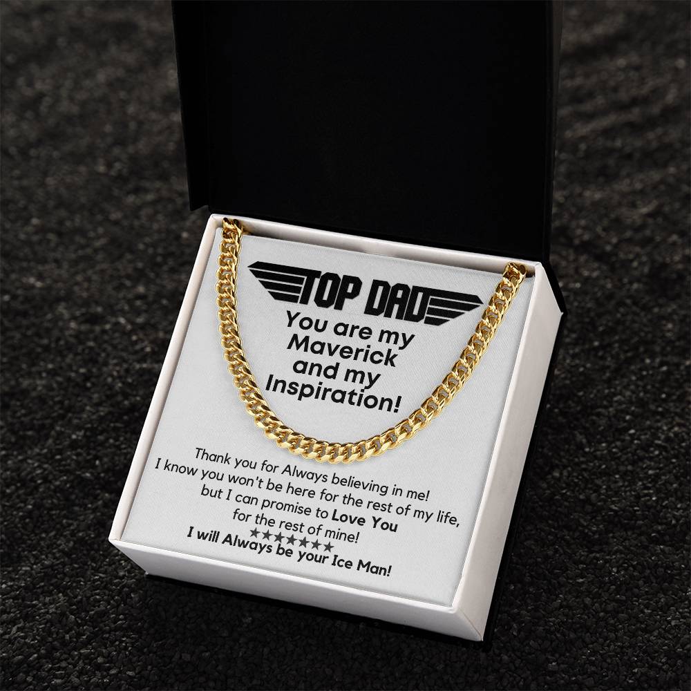 Top Dad - My Maverick! Link Chain Gift Cuban Link Chain