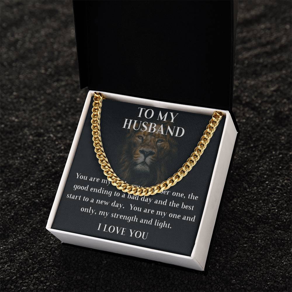 To My Husband Cuban Chain Cuban Link Chain