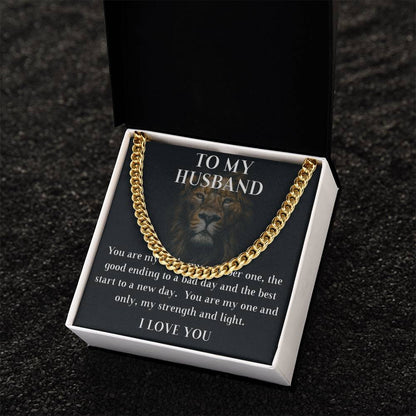 To My Husband Cuban Chain Cuban Link Chain