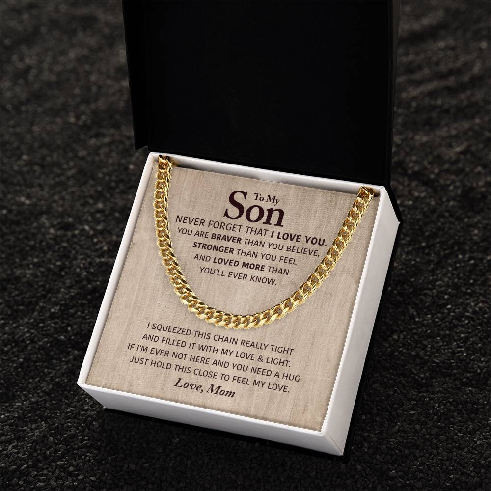 Perfect Gift For Son Cuban Link Chain
