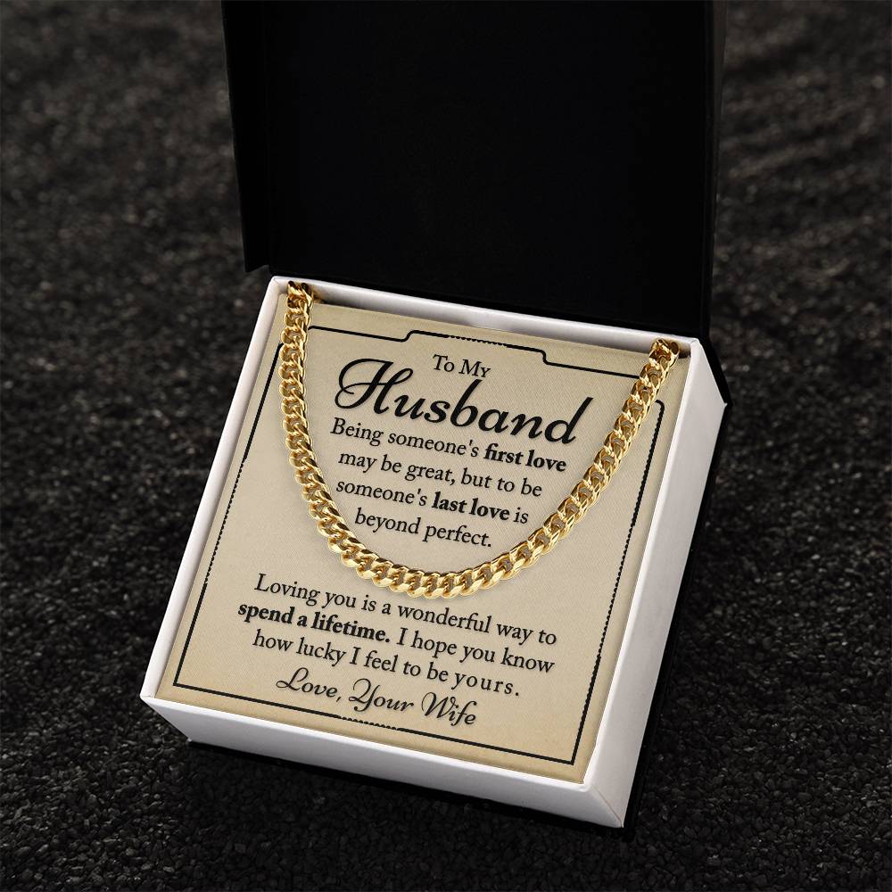 My Husband - I Hope You Know - Cuban Link Chain Necklace