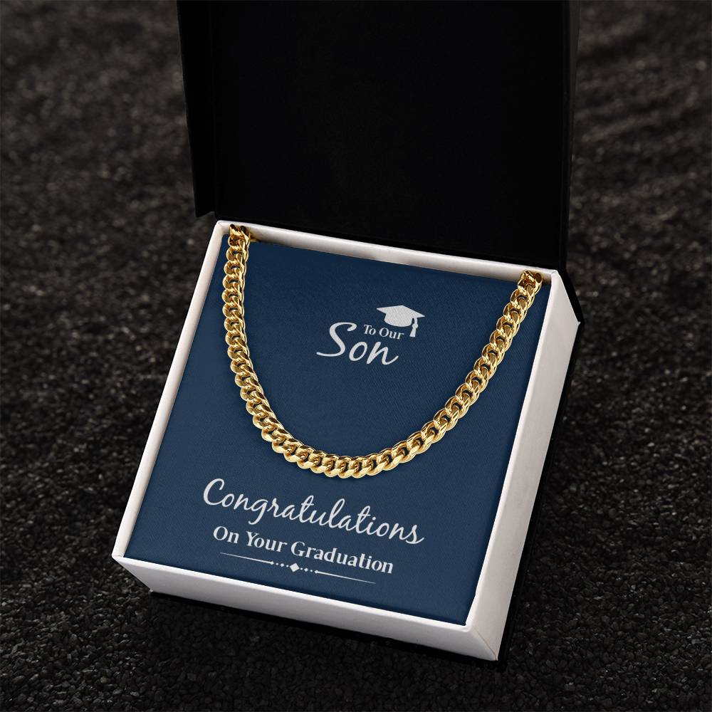 Graduation Gift For Son To Son From Parents Cuban Chain Necklace For Him Cuban Link Chain