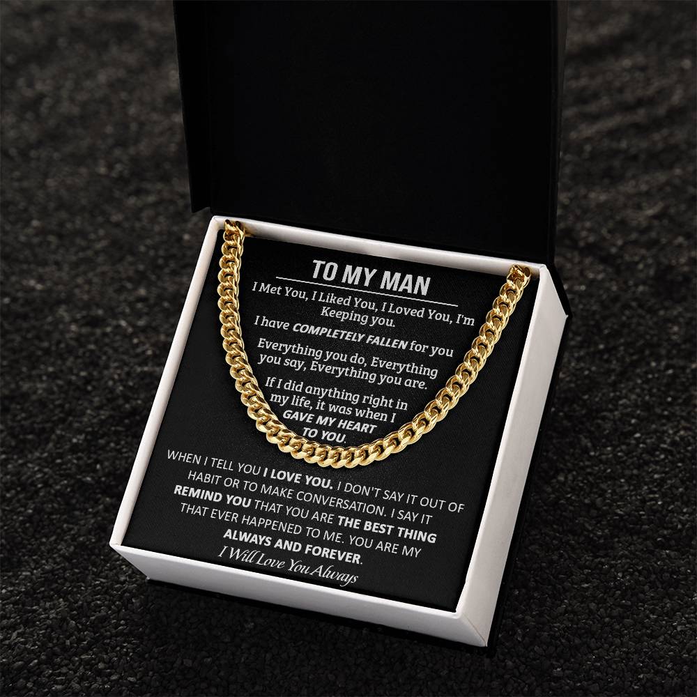 Gift For Your Man - My Always - Cuban Link Cuban Link Chain