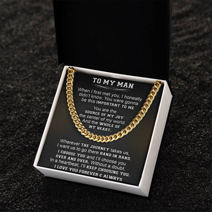 Gift For Your Man - Over And Over - Cuban Link Cuban Link Chain