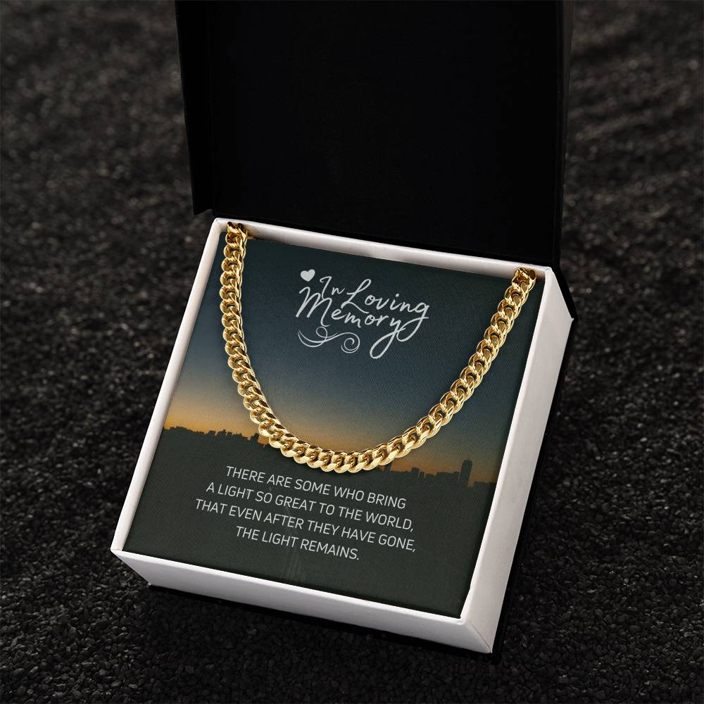 In Loving Memories Cuban Link Chain