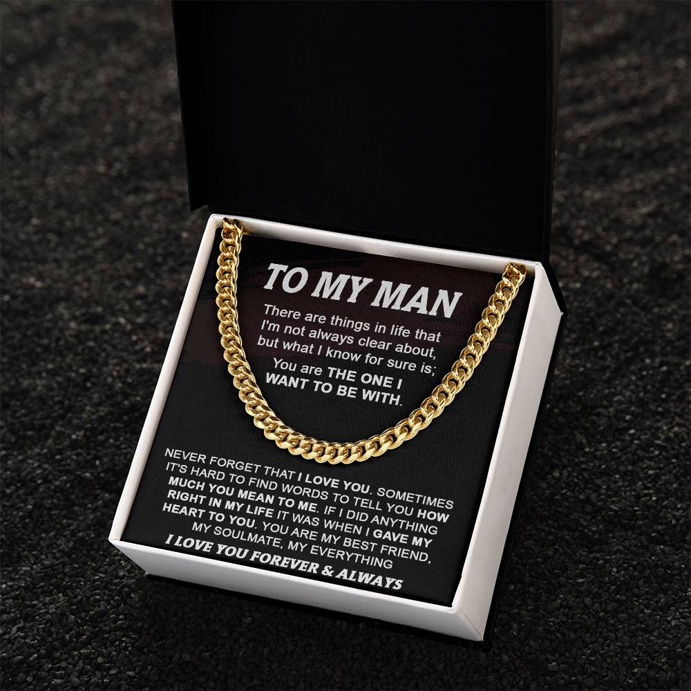 Gift For Your Man - My Best Friend - Cuban Cuban Link Chain