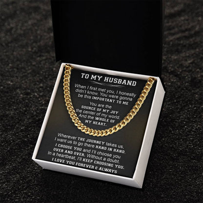 Gift For Husband - Over And Over - Cuban Link Cuban Link Chain