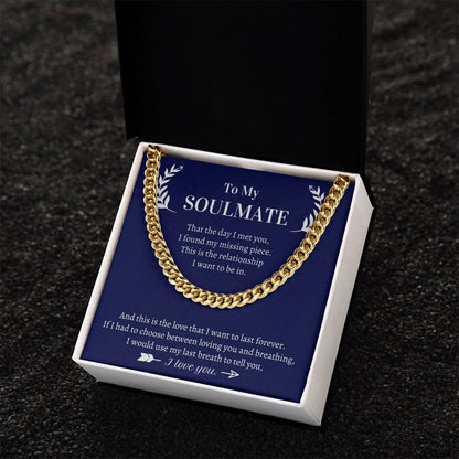 Valentine's Gift For Him - This Is The Love That I Want To Last Forever Cuban Link Chain