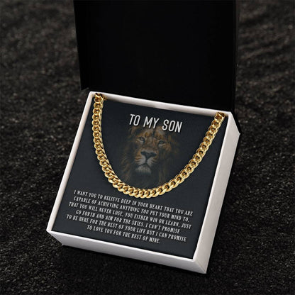 I Want You To Believe Cuban Link Chain