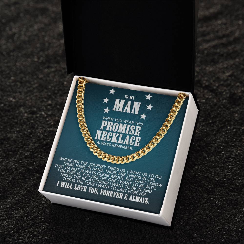 My Man - The Love I Want To Last Forever Cuban Link Chain