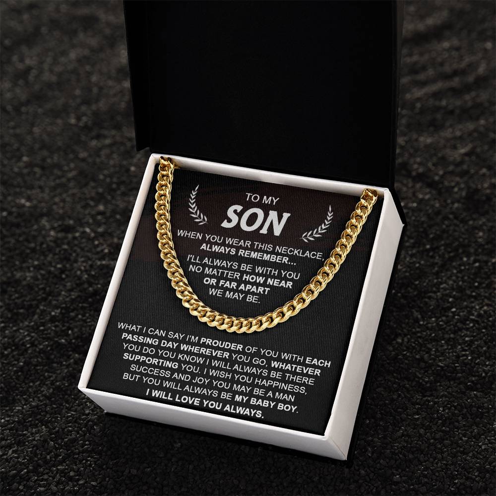 Gift For Son - Each Passing Day - Cuban Cuban Link Chain