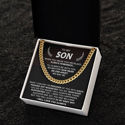 Gift For Son - Each Passing Day - Cuban Cuban Link Chain