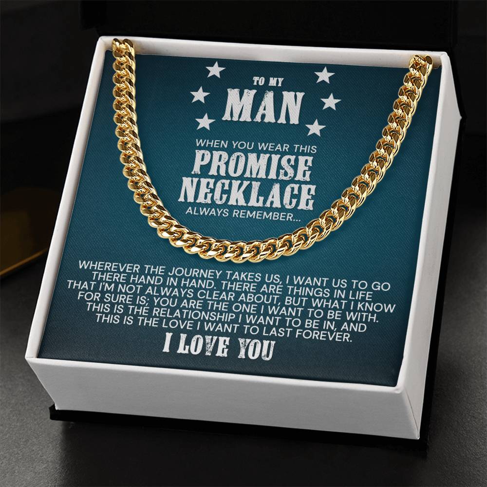 To My Man - Cuban Link Chain Necklace