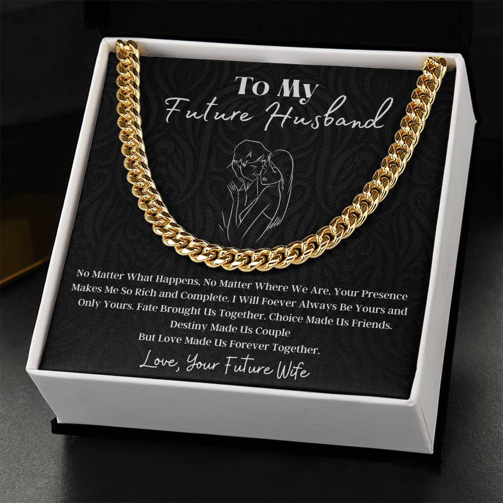 To My Future Husband Cuban Link Chain