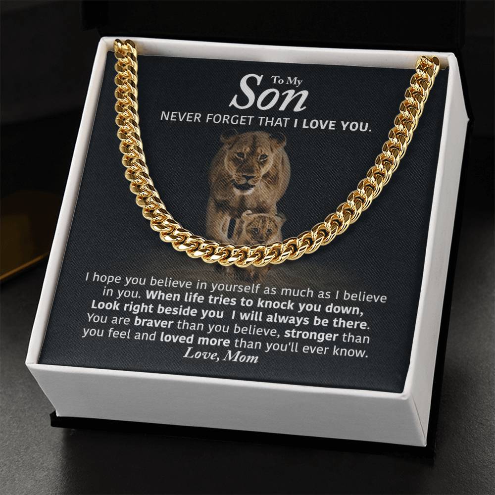 Perfect Gift For Son Cuban Link Chain