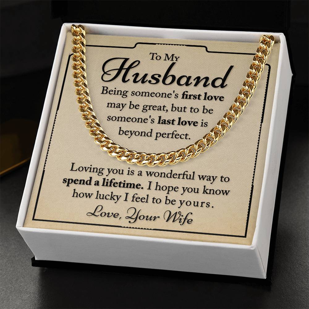 My Husband - I Hope You Know - Cuban Link Chain Necklace