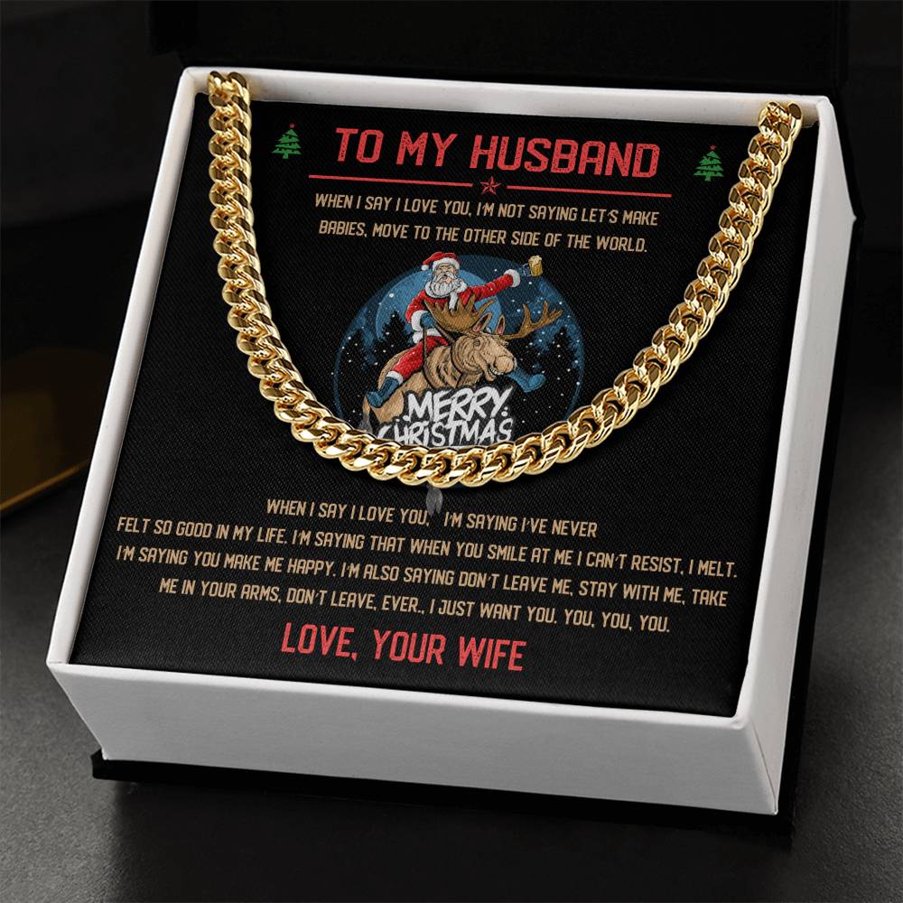 Perfect Christmas Gift For Husband Cuban Link Chain