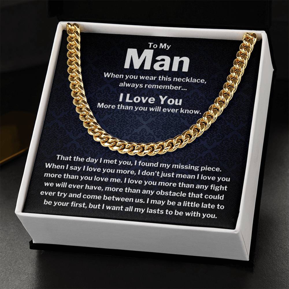 To My Man - Cuban Link Chain