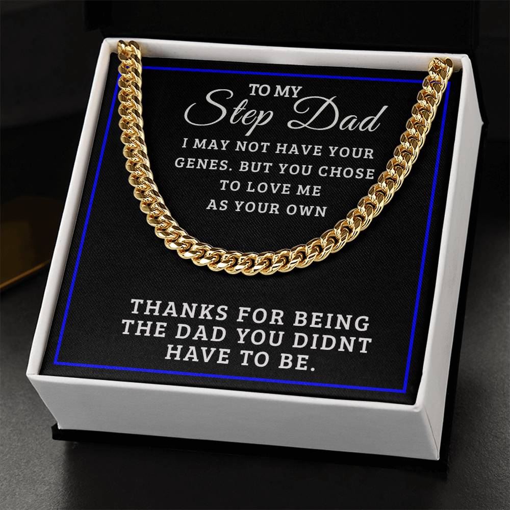 Perfect Gift For Step Dad Cuban Link Chain