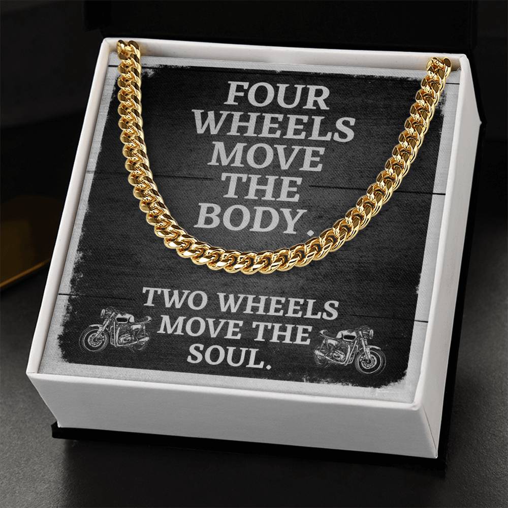 Cuban Chain Link Necklace For Men Motorcycle Enthusiast Gift Birthday Gift Necklace For Husband Boyfriend Son Cuban Link Chain