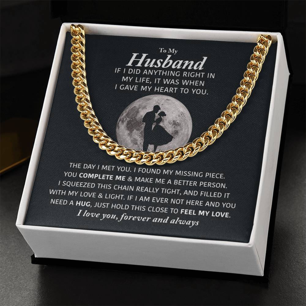 Perfect Gift For Husband Cuban Link Chain