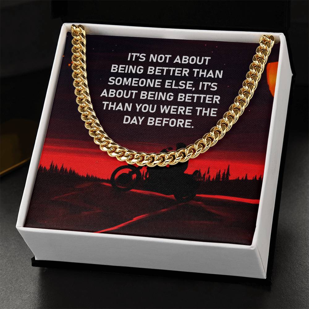 Gift For Bike  - Cuban Link Chain Necklace - Trending Now