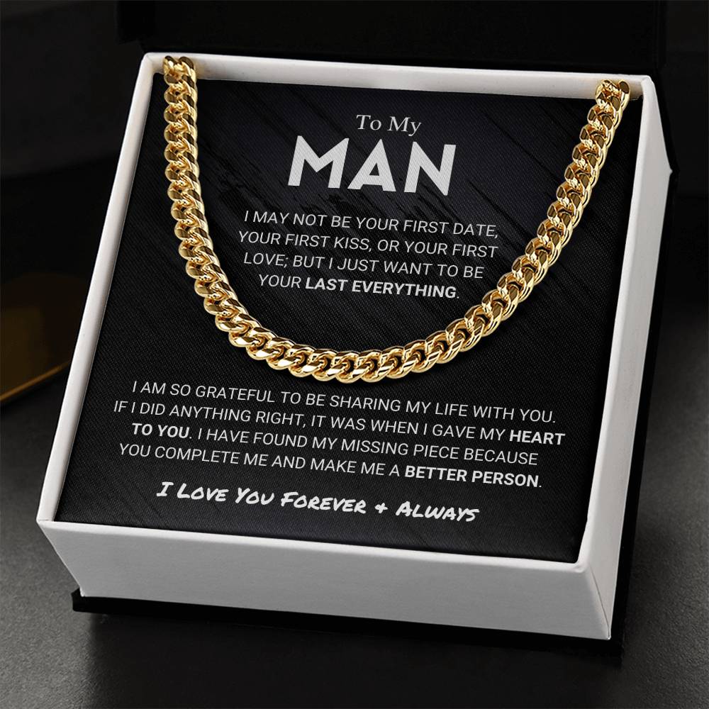 My Man - Better Person - Cuban Link Chain