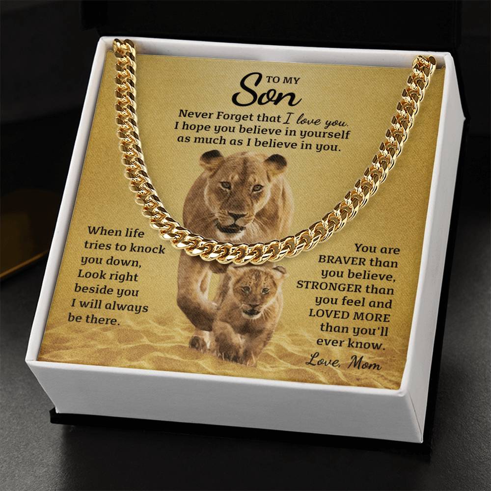 Perfect Gift For Son Cuban Link Chain
